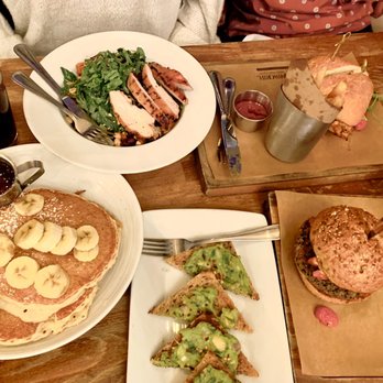 The Ainsworth - Banana Pancakes Avocado toast Chicken Avocado Cobb Salad - Sports Bars Near Me - Hoboken, New Jersey The Ainsworth - Banana Pancakes Avocado toast Chicken Avocado Cobb Salad - Sports Bars Near Me - Hoboken, New Jersey
