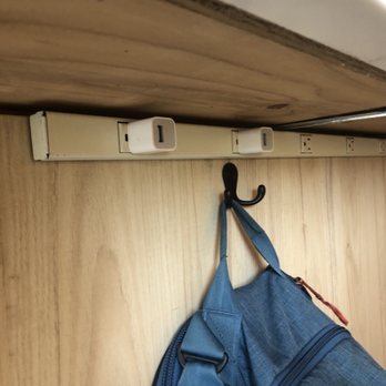 The Check-In Lounge - They thought of everything: bag hooks and charging pods under the bar. THANK YOU!! - Wine Bars Near Me - San Francisco, California The Check-In Lounge - They thought of everything: bag hooks and charging pods under the bar. THANK YOU!! - Wine Bars Near Me - San Francisco, California