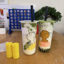 Me and my Cuzzo matcha boba... I think it was matcha, I can't remember... and hella rounds of connect 4! Good memories TuT