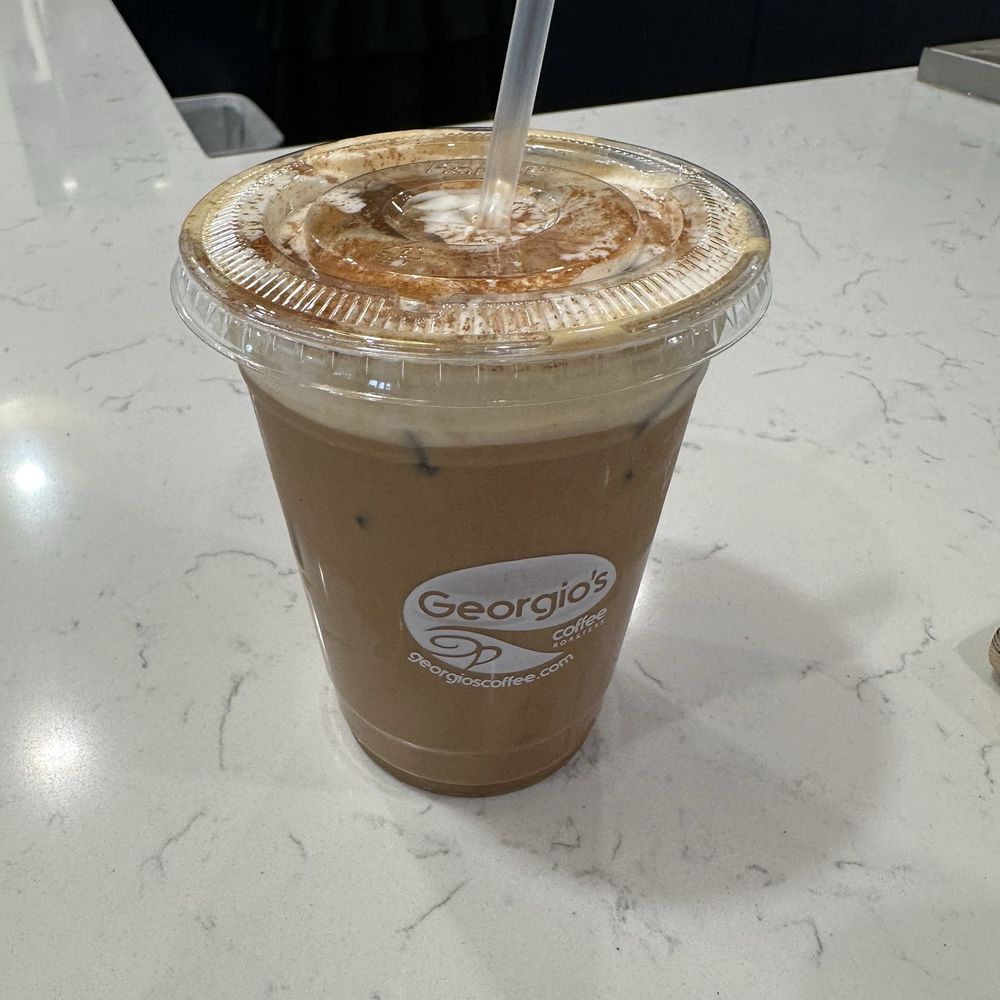 Iced pumpkin spiced latte with home made whipped cream & cinnamon Iced pumpkin spiced latte with home made whipped cream & cinnamon