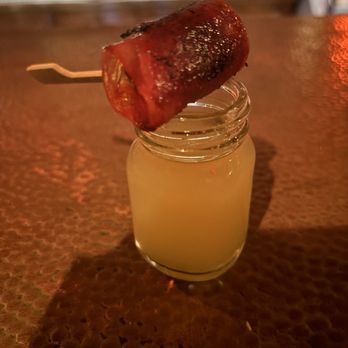 F&Bar - Chorizo wrapped date with cheese - Cocktail Bars Near Me - Los Angeles, California F&Bar - Chorizo wrapped date with cheese - Cocktail Bars Near Me - Los Angeles, California