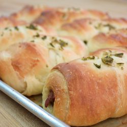 Oh! Donuts - Oven-baked jalepeno sausage rolls