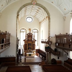 Evangelisch-Lutherische Kirchengemeinde Dreieinigkeitskirche - Small archway door on upper left box leads to the 178 steps up 230 feet