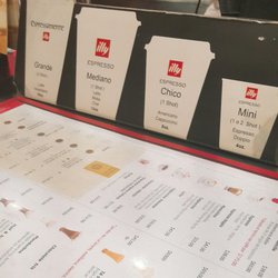 Espressamente Illy - Tamaños de vasos