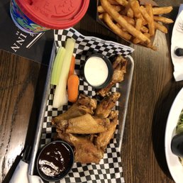 Plain wings and a side of great fries Plain wings and a side of great fries