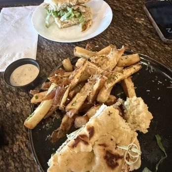 Barrel Riot - We split the chicken pesto sandwich and tallow fries. Delicious! - Wineries Near Me - San Diego, California Barrel Riot - We split the chicken pesto sandwich and tallow fries. Delicious! - Wineries Near Me - San Diego, California