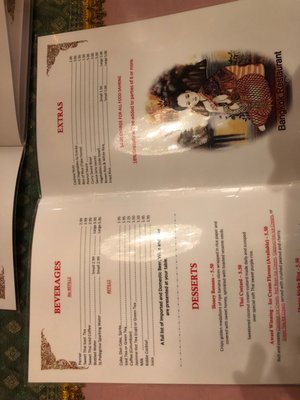 Menu photo 5 Bangkok Restaurant Sarasota, FL