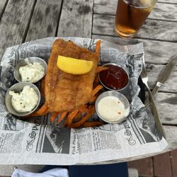 TAPS - Fish and chips with sweet potato fries. Highly recommend