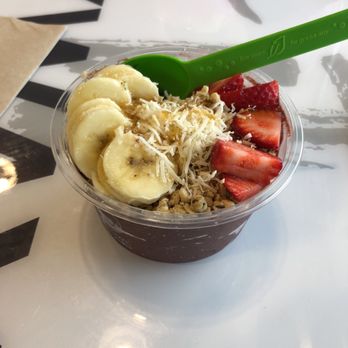The Bowl - Central - Ab&j bowl (with strawberries on top in place of blueberries) - Juice Bars & Smoothies Near Me - Naples, Florida The Bowl - Central - Ab&j bowl (with strawberries on top in place of blueberries) - Juice Bars & Smoothies Near Me - Naples, Florida