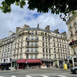 Au Petit Suisse - Restaurant is located in a corner with a view of the Luxembourg gardens