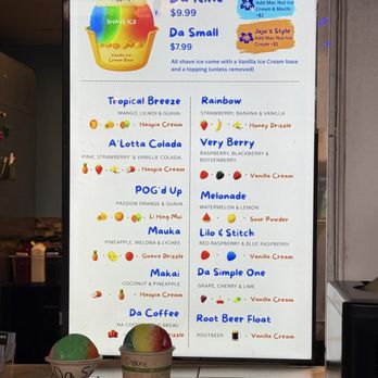 JoJo's Shave Ice - Menu - Shaved Ice Near Me - Hanalei, Hawaii JoJo's Shave Ice - Menu - Shaved Ice Near Me - Hanalei, Hawaii