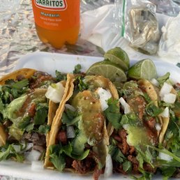 Al pastor and carne asada tacos Al pastor and carne asada tacos