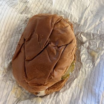KFC - Crispy chicken sandwich that look like somebody sat on it. - Fast Food Near Me - Whitehall, Pennsylvania KFC - Crispy chicken sandwich that look like somebody sat on it. - Fast Food Near Me - Whitehall, Pennsylvania