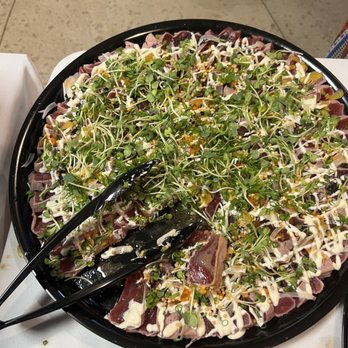 Kuoha Culinary - Ahi Tataki, Chef Ed's signature dish, very delicious! - Caterers Near Me