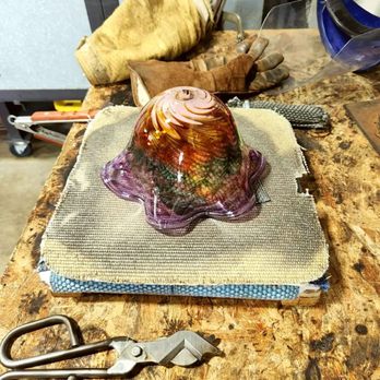 Tacoma Glassblowing Studio - My wavy bowl - Arts & Crafts Near Me - Tacoma, Washington