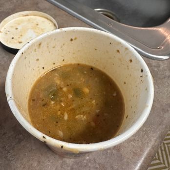 Killer Crab and Seafood - This is all the soup that was in the cup - Seafood Near Me - Waco, Texas Killer Crab and Seafood - This is all the soup that was in the cup - Seafood Near Me - Waco, Texas