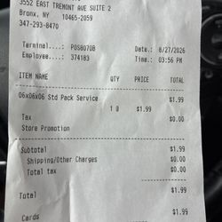 MR Pharmacist - Charge for applying a strip of tape to a packaged return.