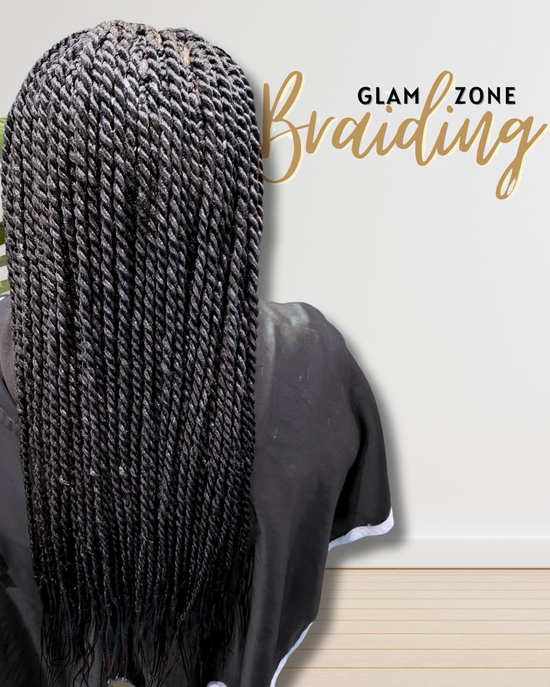 Glam Zone African Braiding Logo