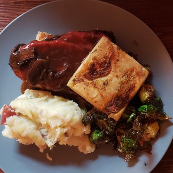 Allegory - Meatloaf Sandwich comes with tasty brussel sprouts. - American Near Me - Naperville, Illinois Allegory - Meatloaf Sandwich comes with tasty brussel sprouts. - American Near Me - Naperville, Illinois