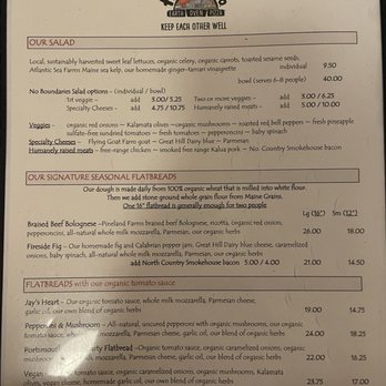 Flatbread Company - Menu (1/3) as of 2/7/26 - Pizza Near Me - Portsmouth, New Hampshire