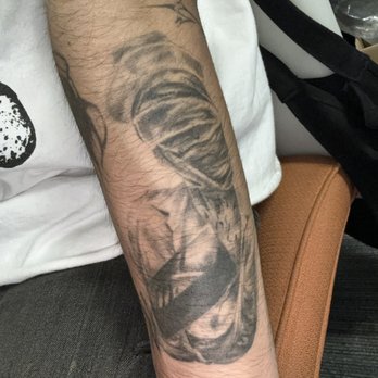 Hammerhead Tattoo - 1 year healed Silent Hill Nurse tattoo - Tattoo Near Me - Chicago, Illinois