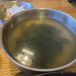 Seaweed Soup Side with the Stone Pot Bbibimbap