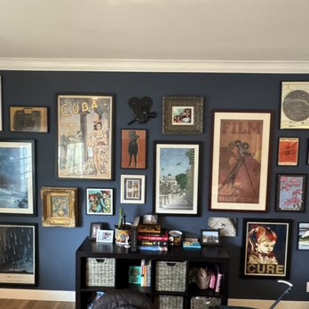 She Hangs LA - Gallery Wall with intentional space for upcoming addition. Design and install by Colette. - Art Consultants Near Me - Los Angeles, California