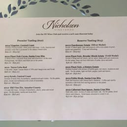 Tasting menu