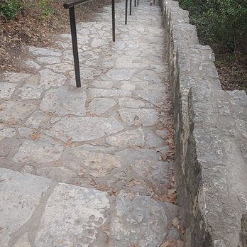 AO Tours Austin - Stone stairs leading to the bottom of Mt Bonnel - Bus Tours Near Me - Austin, Texas