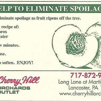 Cherry Hill Orchards Outlet - Fruits & Veggies Near Me - Lancaster, Pennsylvania