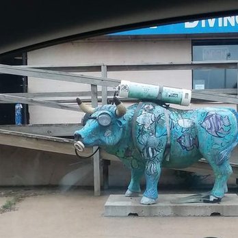 Cuyuna Brewery - Decorated cow out front - Breweries Near Me - Crosby, Minnesota