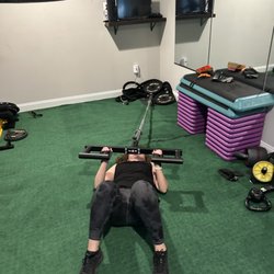 1 Rep @ A Time Fitness - Putting in work on the Landmine!