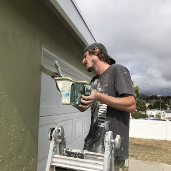 Sonoran Home Restoration - Trent painting trim. - Painters Near Me - Mesa, Arizona Sonoran Home Restoration - Trent painting trim. - Painters Near Me - Mesa, Arizona