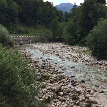 Grassl Enzianbrennerei - Beautiful stream behind distillery - don't miss it! - Beer, Wine & Spirits Near Me - Berchtesgaden, BY