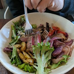Flatiron steak salad... Flatiron steak salad...