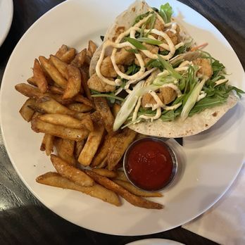 The Brown Hound Public House - Fish tacos. Normally three but we were sharing so they made two bigger one. - Pubs Near Me - Halifax, Nova Scotia