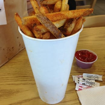 Five Guys - Large Cajun Fries - Burgers Near Me - Northridge, California Five Guys - Large Cajun Fries - Burgers Near Me - Northridge, California