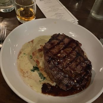 Agustin Kitchen - Rib eye with bread pudding base - New American Near Me - Tucson, Arizona