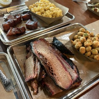 Heim Barbecue - River - Brisket, fried okra, burnt ends, mac & cheese. - Barbeque Near Me - Fort Worth, Texas