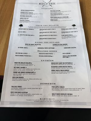 Menu photo 1 Bigfire Orlando, FL Menu photo 1 Bigfire Orlando, FL