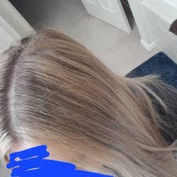 Hasbrouck Salon and Spa - Discolored, bad placement, patchy. I was blamed for this because my hair didn't look like this right after I left the salon.
