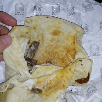 Taco Bell - Quesarito with the few pieces of meat inside - Fast Food Near Me - San Jose, California Taco Bell - Quesarito with the few pieces of meat inside - Fast Food Near Me - San Jose, California