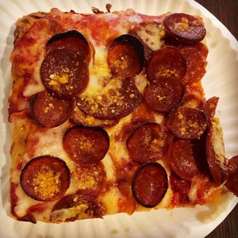 Philomena's - Pepperoni Square Slice - Pizza Near Me - Sunnyside, New York
