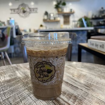 Tru Bru Coffee - Iced mocha with oat milk - Coffee & Tea Near Me - Henderson, Nevada