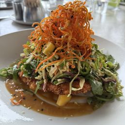 Chicken Katsu Salad was ON POINT!!! So dang good. GET THIS!!! Chicken Katsu Salad was ON POINT!!! So dang good. GET THIS!!!