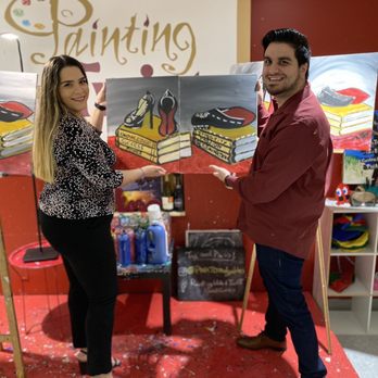 Painting with a Twist - Our beautiful master piece!!!!! - Paint & Sip Near Me - Miami, Florida