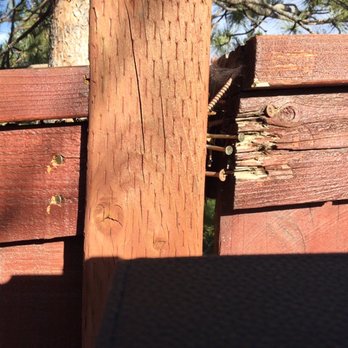 Rooster Fence - Another example of poor fit and nail gun gone crazy! - Fences & Gates Near Me Rooster Fence - Another example of poor fit and nail gun gone crazy! - Fences & Gates Near Me