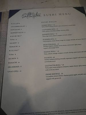 Menu photo 1 Saltwater Grill Panama City Beach, FL Menu photo 1 Saltwater Grill Panama City Beach, FL