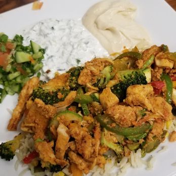 Oasis Grill - Chicken Shawarma plate - Mediterranean Near Me - San Francisco, California