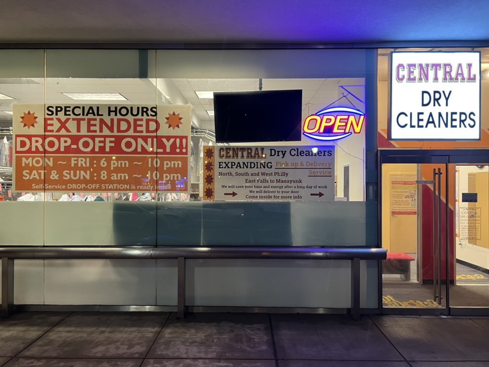 CENTRAL DRY CLEANER Updated September 2024 1650 Arch St, Philadelphia, Pennsylvania Dry